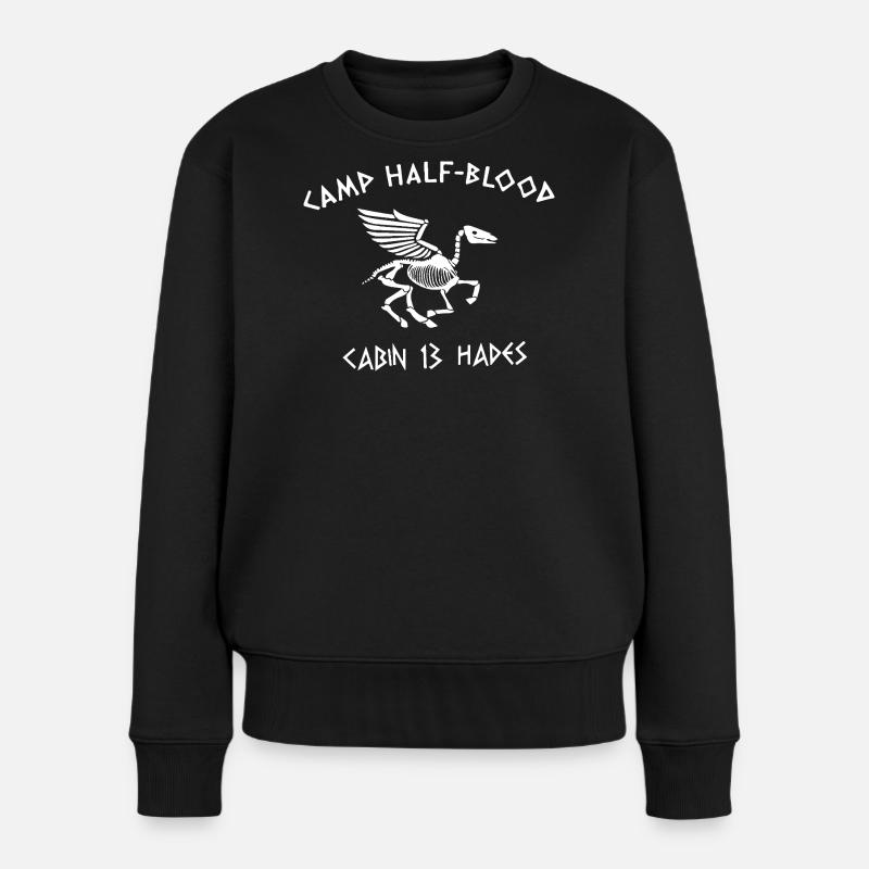 "Stolzes Mitglied des Crazy Cat Lady Clubs, witzig. - Frauen Premium Bio Pullover - Schwarz
