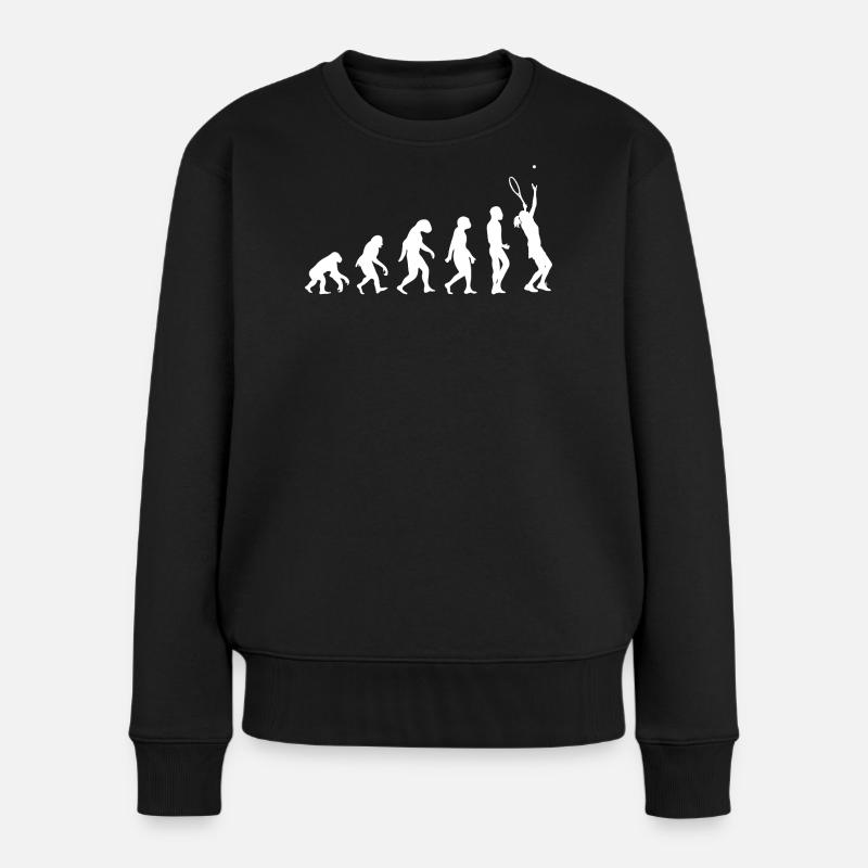 Évolution du tennis - Pull Premium bio Femme - noir
