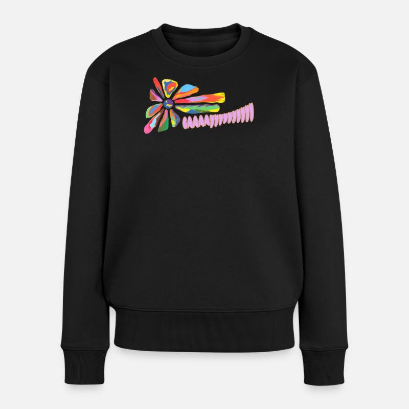 Sei schwul, sei laut - Frauen Premium Bio Pullover - Schwarz