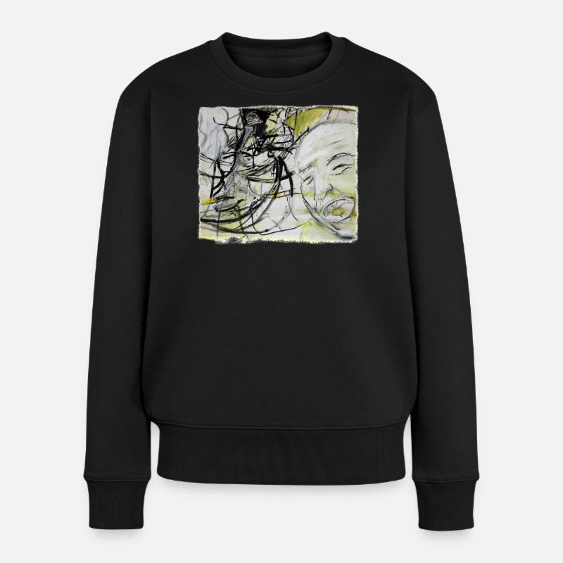 An old man remembers - Women's Premium Organic Jumper - black
