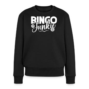 Bingo Player Bingo Junkie Bingo - Frauen Premium Bio Pullover - Schwarz - Vorne - Julia (174cm)