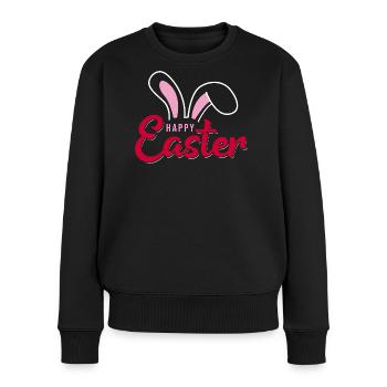 Happy Easter Bunny Scripture - Women's Premium Organic Jumper - black - Front - Julia (174cm)