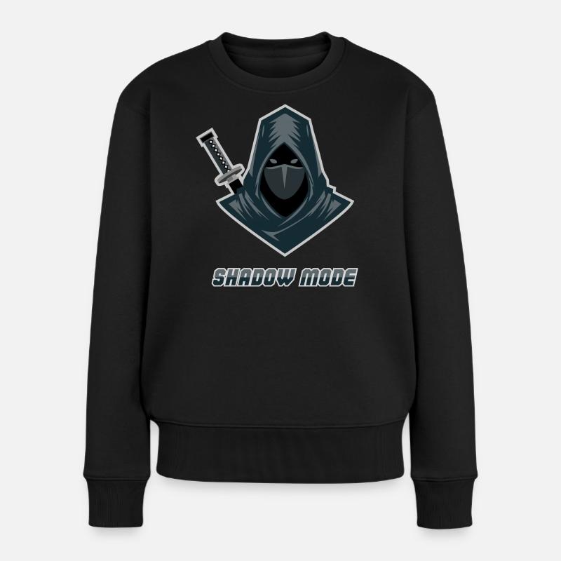 Ninja Fight Sport - Frauen Premium Bio Pullover - Schwarz