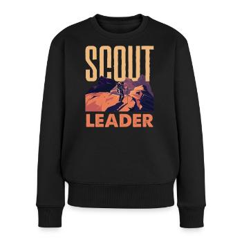 Pfadfinderleiter Scouting Troop Leader Hobby - Frauen Premium Bio Pullover - Schwarz - Vorne - Julia (174cm)