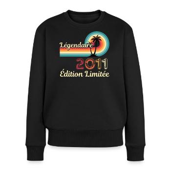 Legendary 2011, Limited Edition - Frauen Premium Bio Pullover - Schwarz - Vorne - Julia (174cm)