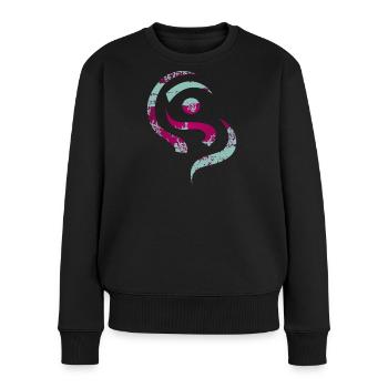 yoga_design_13 - Pull Premium bio Femme - noir - Devant - Julia (174cm)