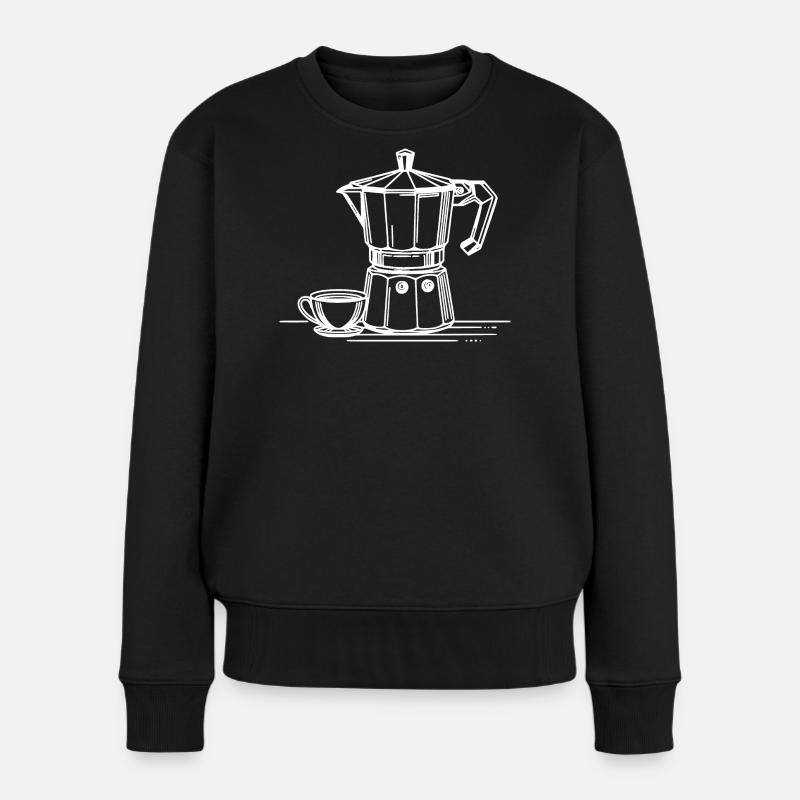 Bialetti - Frauen Premium Bio Pullover - Schwarz