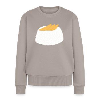 mango sticky rice - Women's Premium Organic Jumper - taupe - Front - Julia (174cm)