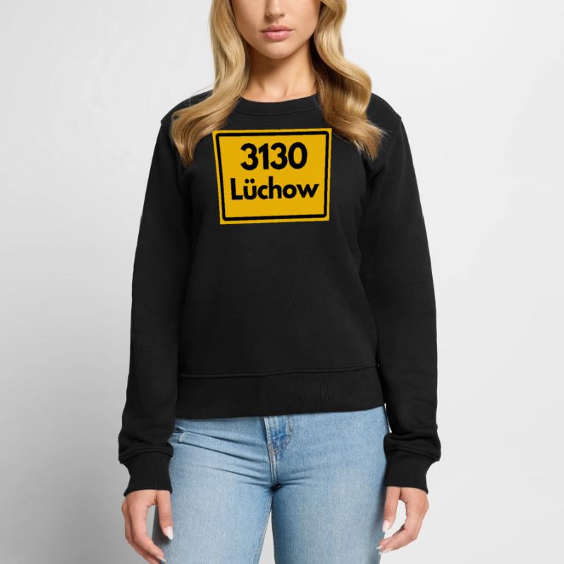 OLD POSTCODE ZIP CODE RETRO 3130 LÜCHOW WENDLAND! Women's Premium Organic Jumper
