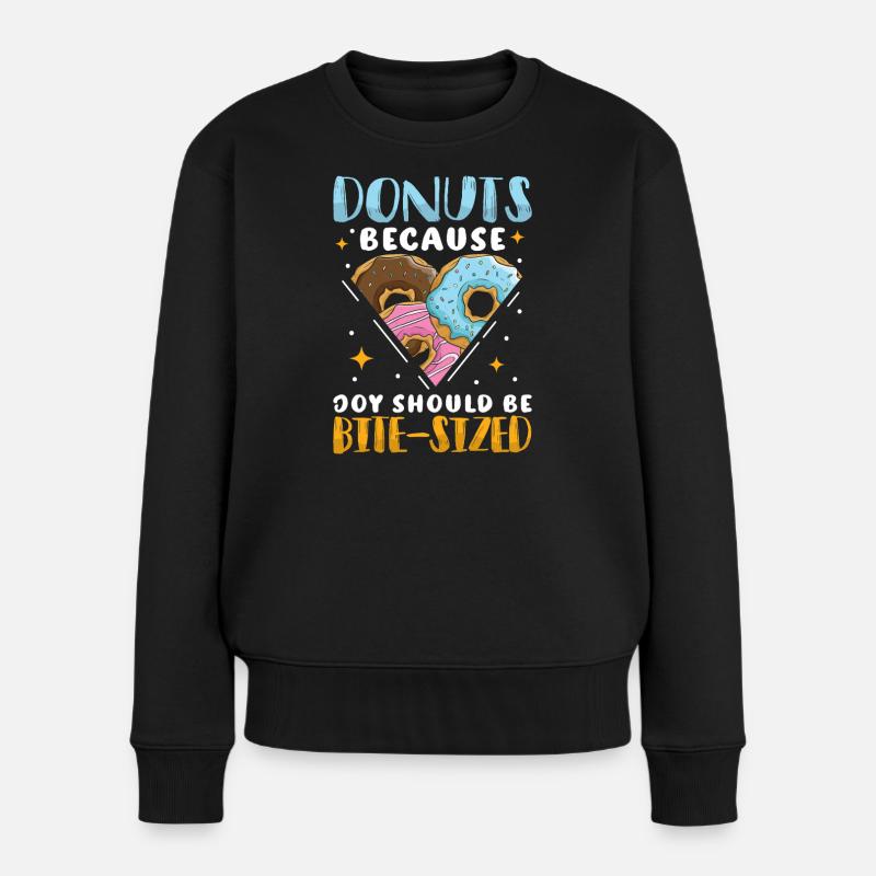 Restauration rapide en donuts - Pull Premium bio Femme - noir