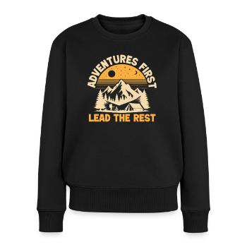 Girl Scout Leader Adventures First Scout - Frauen Premium Bio Pullover - Schwarz - Vorne - Julia (174cm)