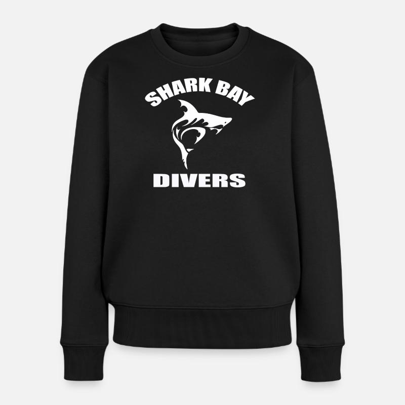 SHARK BAY DIVERS - Frauen Premium Bio Pullover - Schwarz