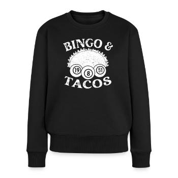 Bingo Player Bingo Tacos Bingo - Frauen Premium Bio Pullover - Schwarz - Vorne - Julia (174cm)