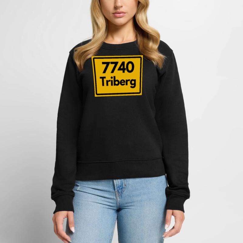 OLD POSTCODE ZIP CODE RETRO 7740 TRIBERG HEIMAT Women's Premium Organic Jumper
