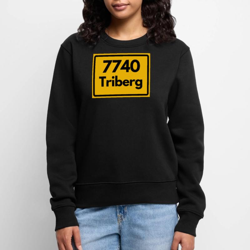 OLD POSTCODE ZIP CODE RETRO 7740 TRIBERG HEIMAT Women's Premium Organic Jumper