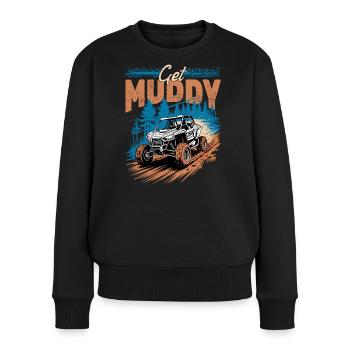 UTV Off Road 4 Wheeler Side by side - Frauen Premium Bio Pullover - Schwarz - Vorne - Julia (174cm)