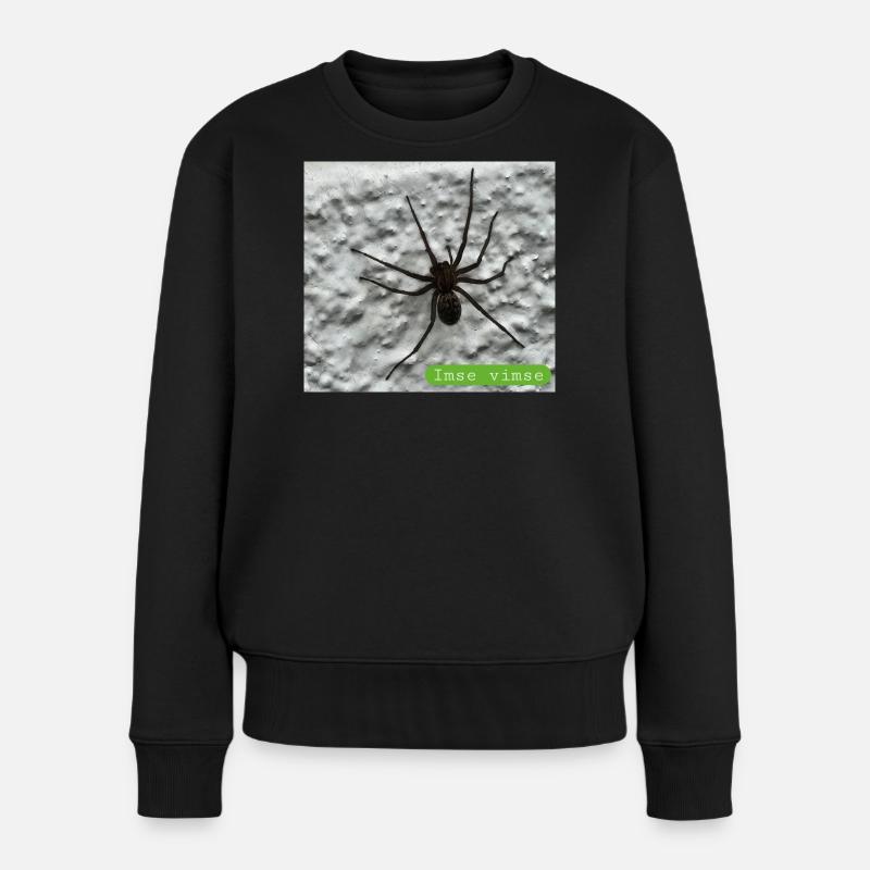 Spinne - Frauen Premium Bio Pullover - Schwarz