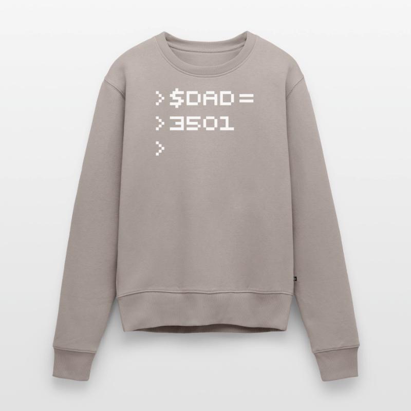 DAD 8-Bit Code Nerd Pixel Terminal Retro Women's Premium Organic Jumper