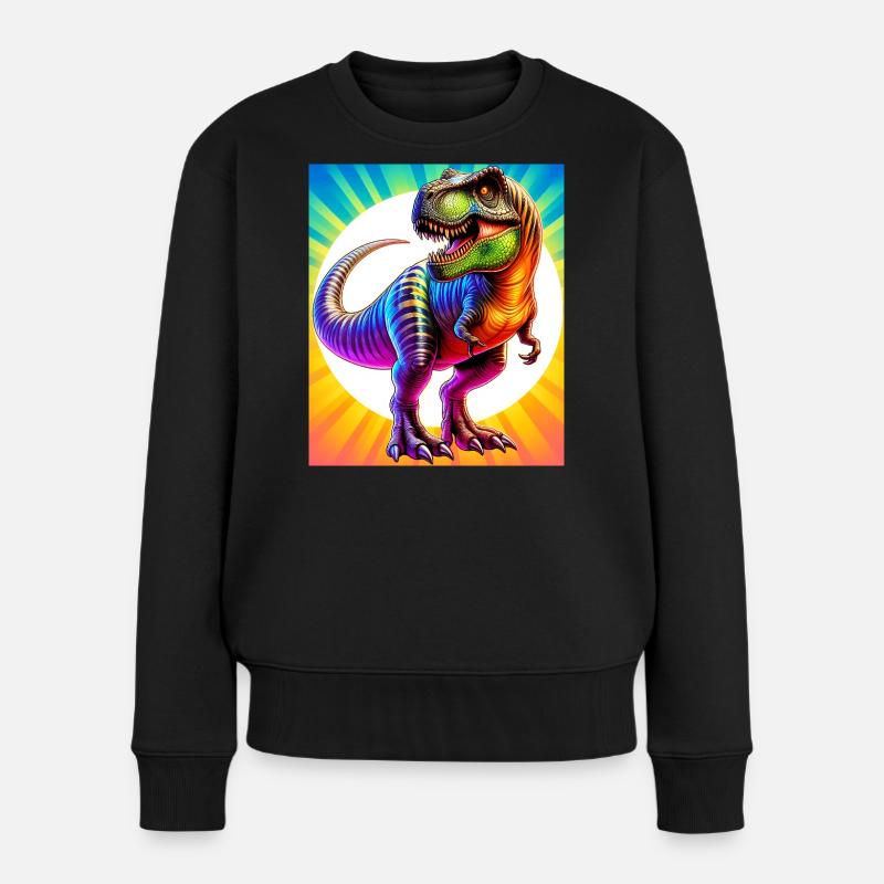 dinosaure - Pull Premium bio Femme - noir