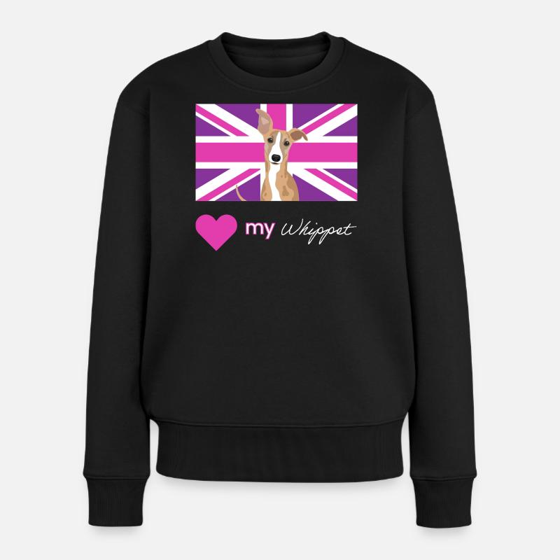 PURPLEWHIPPET (Blanc) - Pull Premium bio Femme - noir