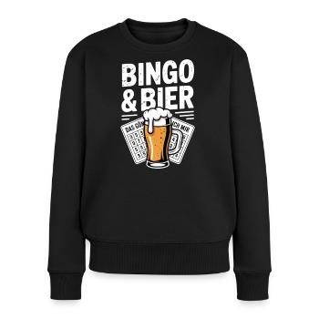 Bingo Player Bingo & Bier Das Gönn Ich Mir Bingo - Frauen Premium Bio Pullover - Schwarz - Vorne - Julia (174cm)