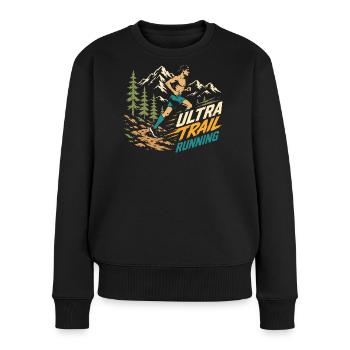 Ultra Trail Running - Pull Premium bio Femme - noir - Devant - Julia (174cm)