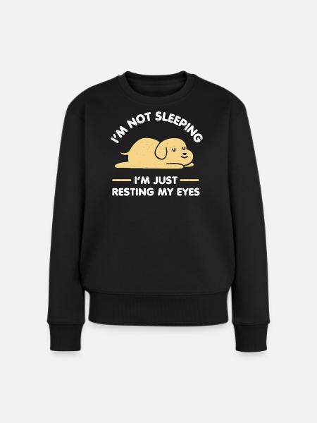 Just Resting My Eyes - Women's Premium Organic Jumper - black