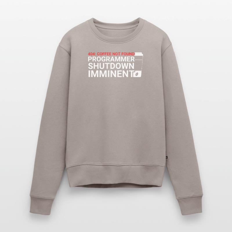 Programmers generate code from coffee Women's Premium Organic Jumper