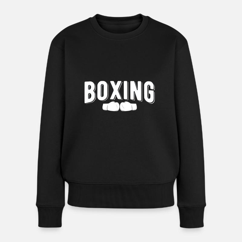 Boxsport Boxing - Frauen Premium Bio Pullover - Schwarz