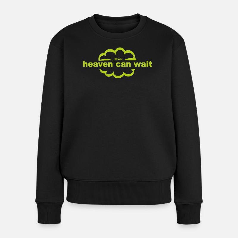 heaven_can_wait - Pull Premium bio Femme - noir