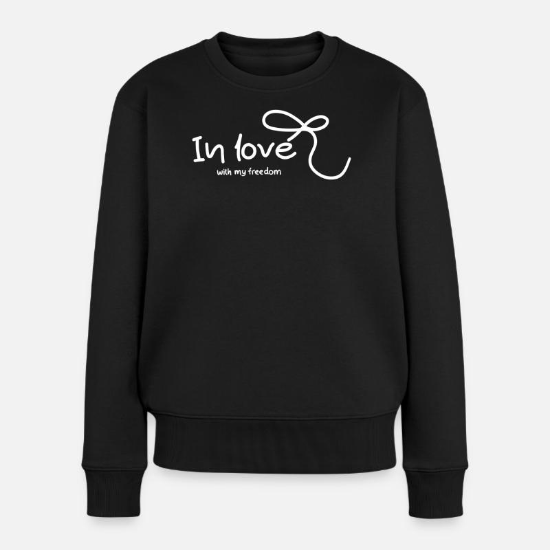 Amoureux de la liberté - Pull Premium bio Femme - noir
