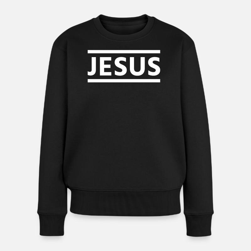 Typographie de Bold Jesus - Pull Premium bio Femme - noir