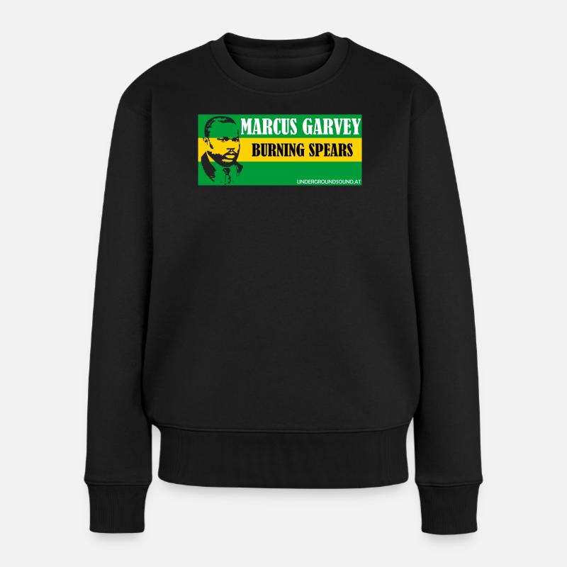 Garvey Burning Spear T-Shirt - Pull Premium bio Femme - noir
