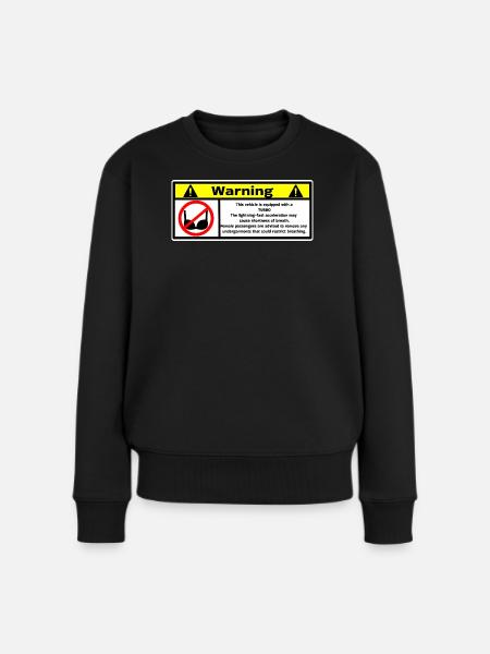 Turbo - Frauen Premium Bio Pullover - Schwarz