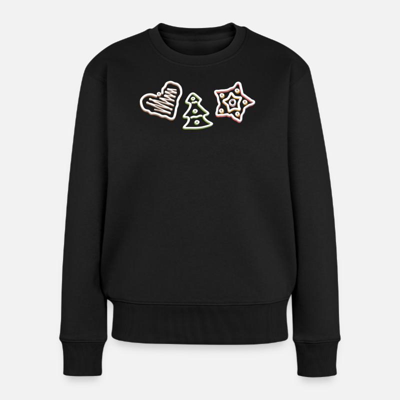 Pfefferkuchen - Frauen Premium Bio Pullover - Schwarz