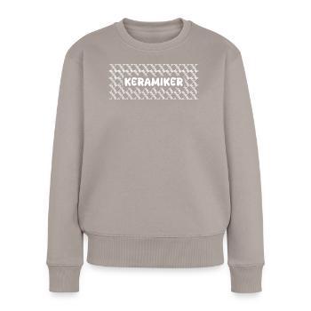 Vocation ceramist - Women's Premium Organic Jumper - taupe - Front - Julia (174cm)