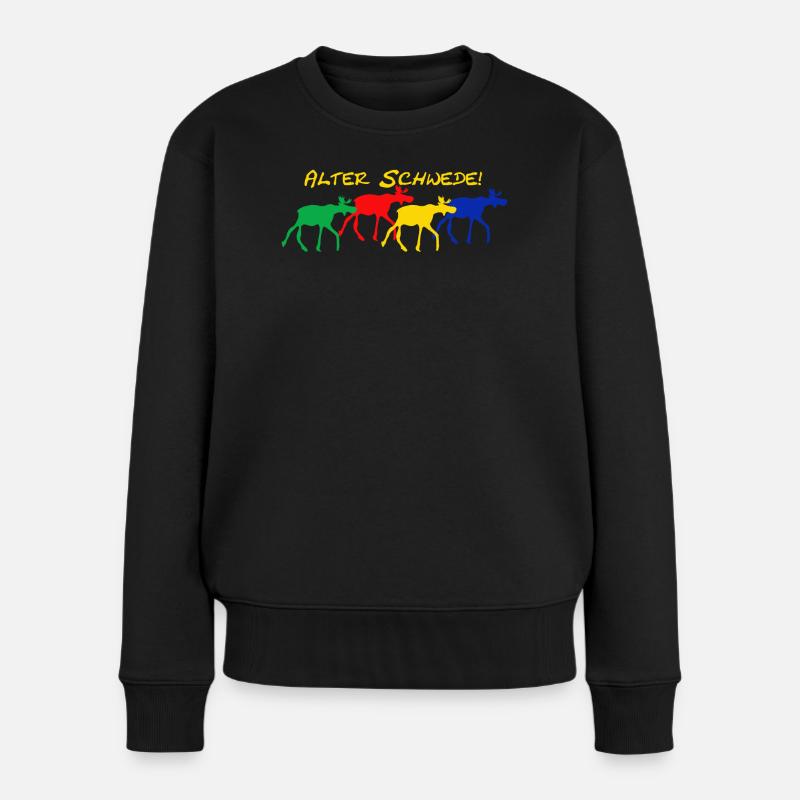 Alter Schwede - Frauen Premium Bio Pullover - Schwarz