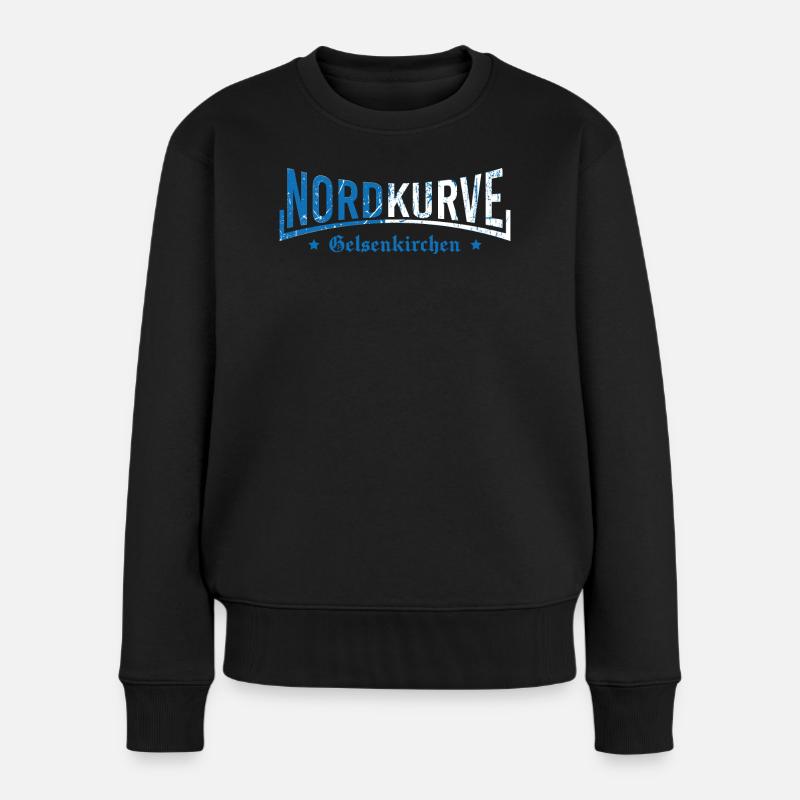 Gelsenkirchen Nordkurve Schalke - Frauen Premium Bio Pullover - Schwarz