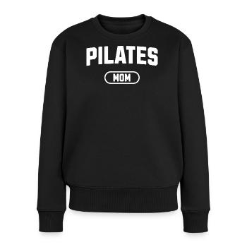 Maman Pilates - Pull Premium bio Femme - noir - Devant - Julia (174cm)