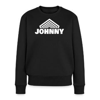 Geschenk für Johnny - Frauen Premium Bio Pullover - Schwarz - Vorne - Julia (174cm)