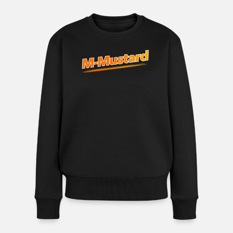 M-Senf - Frauen Premium Bio Pullover - Schwarz