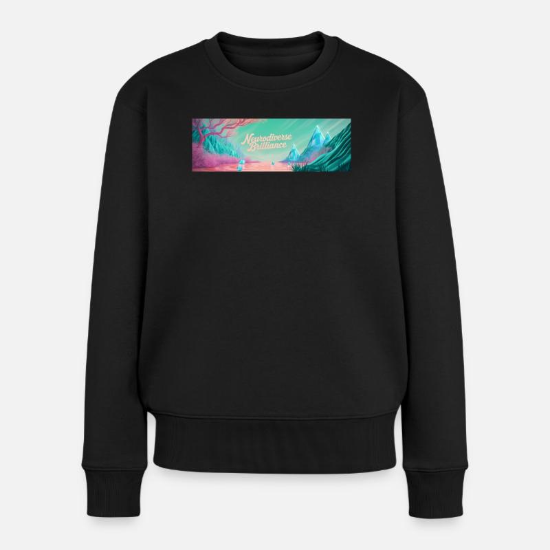 Neurodiverse Brilliance - Frauen Premium Bio Pullover - Schwarz