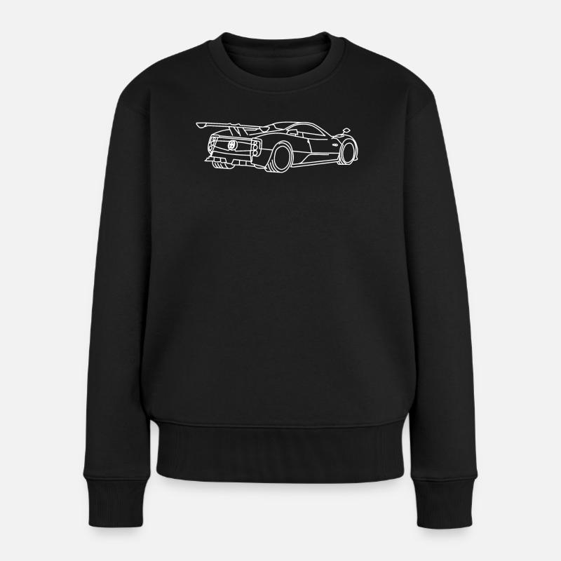 pagani Zonda - Frauen Premium Bio Pullover - Schwarz
