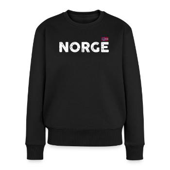 Bitte stellen Sie das Designbild zur Analyse zur Verfügung - Frauen Premium Bio Pullover - Schwarz - Vorne - Julia (174cm)