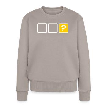 Leere Schachtel - Frauen Premium Bio Pullover - Taupe - Vorne - Julia (174cm)