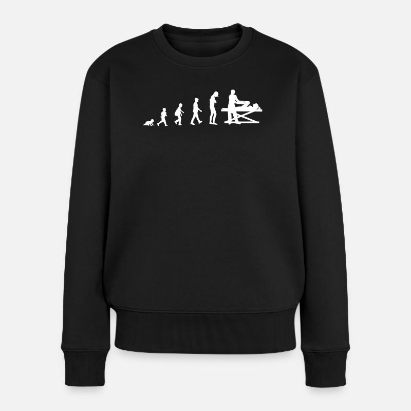Entwicklung zum Physiotherapeuten - Frauen Premium Bio Pullover - Schwarz