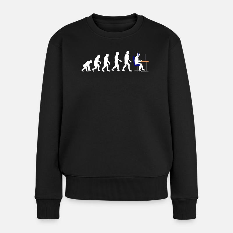 Gamer Evolution - Frauen Premium Bio Pullover - Schwarz
