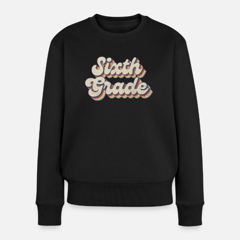 Boho Rainbow - Lehrer Der Sechsten Klasse - Frauen Premium Bio Pullover - Schwarz