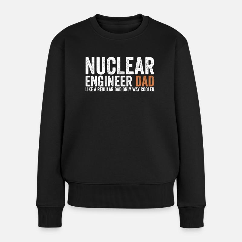 Papa - Ingénieur nucléaire - Pull Premium bio Femme - noir