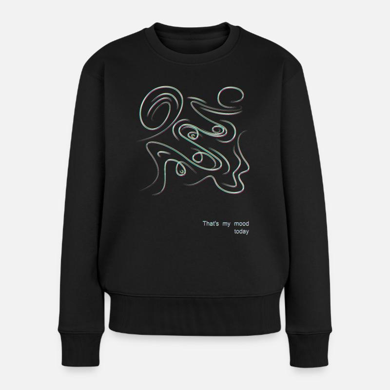 Frieden - so eine Stimmung - Frauen Premium Bio Pullover - Schwarz